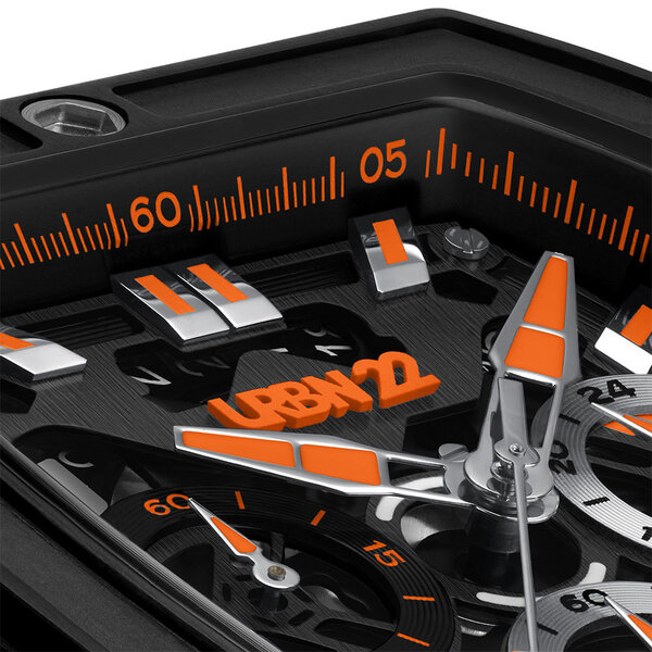 URBN22 URBN22 Iron Phantom Orange streetlife chronograph watch