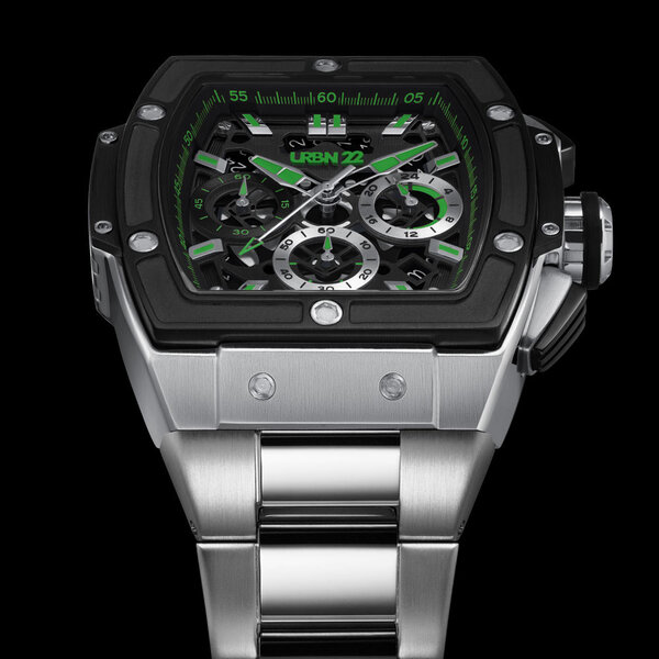 URBN22 URBN22 Iron Viper Green streetlife chronograph watch