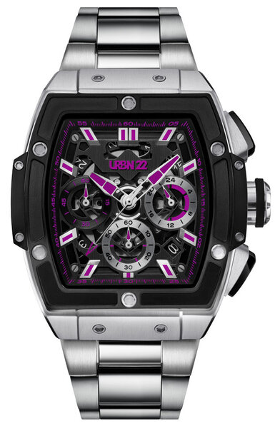 URBN22 URBN22 Iron Cosmic Purple streetlife chronograph watch