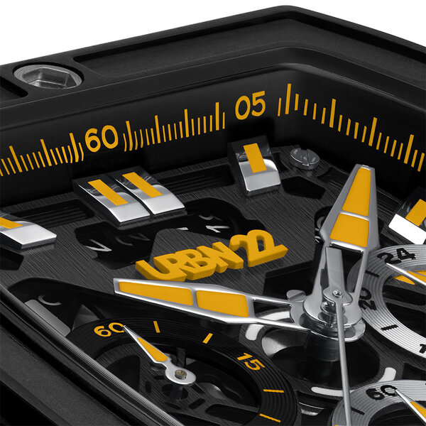 URBN22 URBN22 Iron Sunrise Gelbe Streetlife Chronograph Uhr