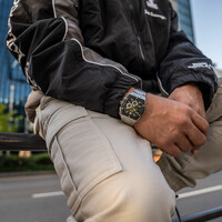 URBN22 URBN22 Iron Sunrise Yellow streetlife chronograph watch