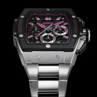 URBN22 URBN22 Iron Rebelious Pink streetlife chronograph watch