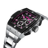 URBN22 URBN22 Iron Rebelious Pink streetlife chronograph watch