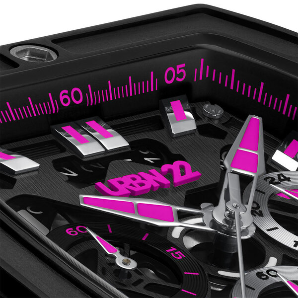 URBN22 URBN22 Iron Rebelious Pink streetlife chronograph watch