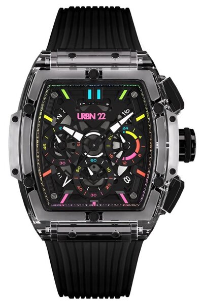 URBN22 Nitro Clear Mayhem streetlife chronograph watch