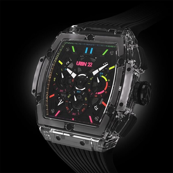 URBN22 URBN22 Nitro Clear Mayhem streetlife chronograph watch
