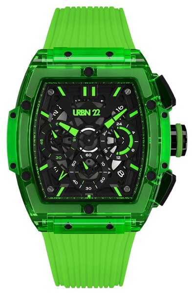 URBN22 Nitro Radiant Green streetlife chronograph watch
