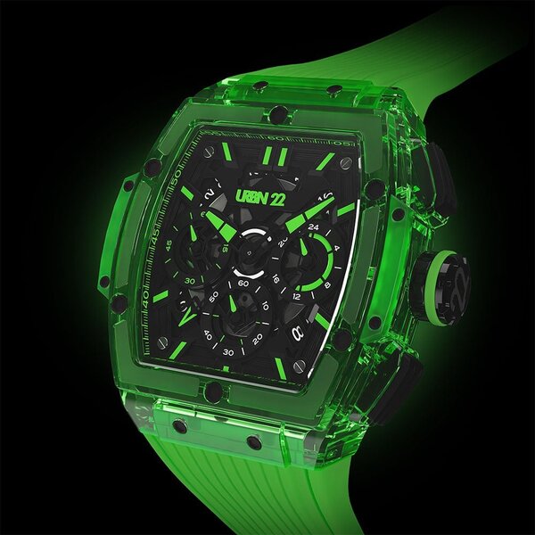 URBN22 URBN22 Nitro Radiant Green streetlife chronograph watch
