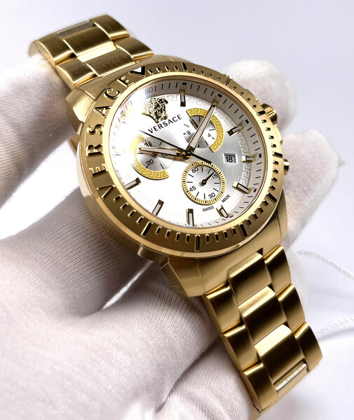 Versace Versace VE2E00521 Neue Chrono Uhr 45 mm