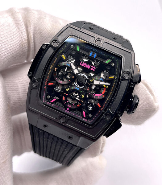 URBN22 URBN22 Onyx Black Mayhem streetlife chronograph watch