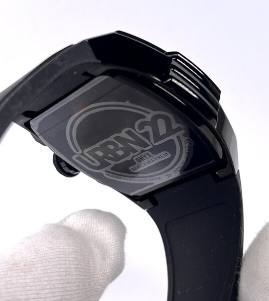 URBN22 URBN22 Onyx Black Mayhem streetlife chronograph watch