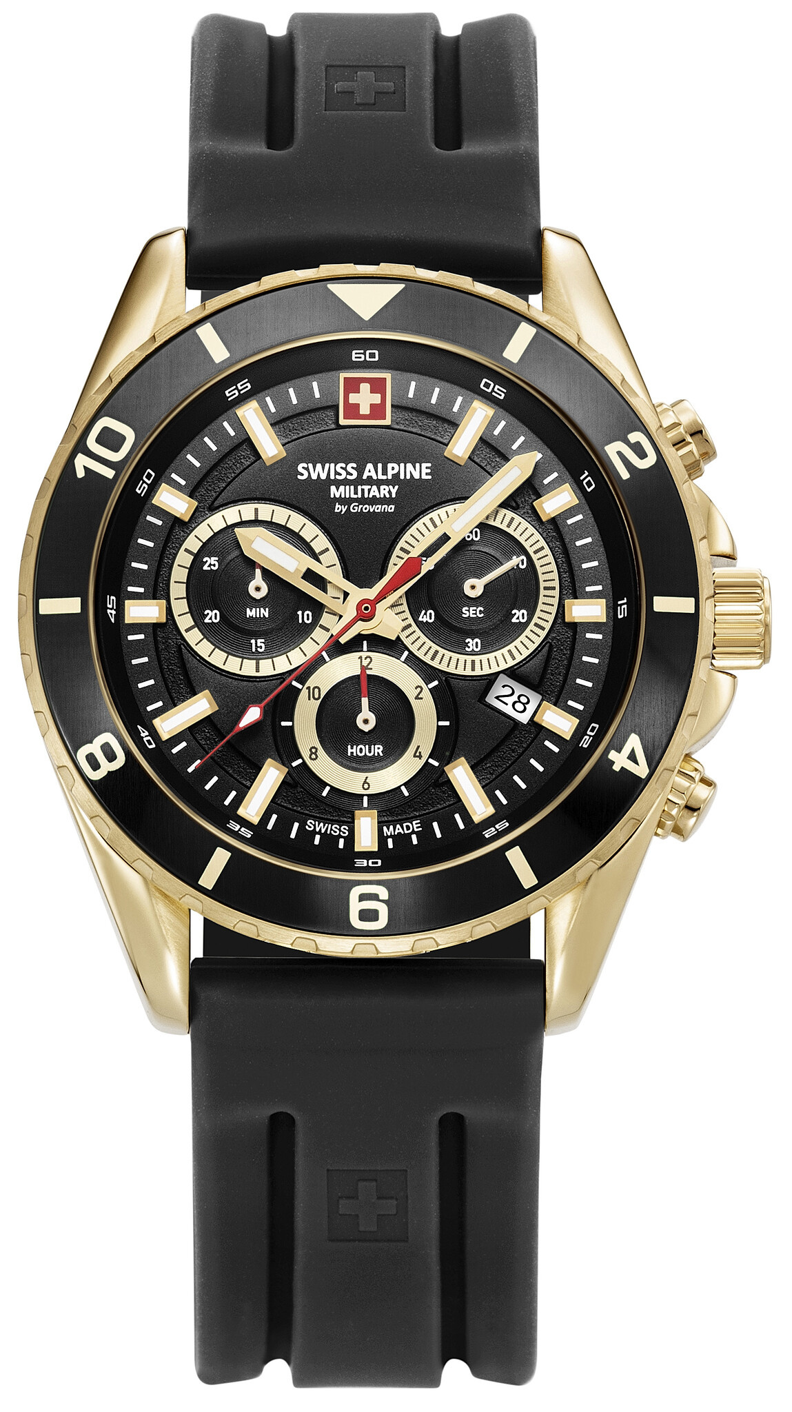 Swiss Alpine Military 7078.9535 chronograaf heren horloge 45 mm