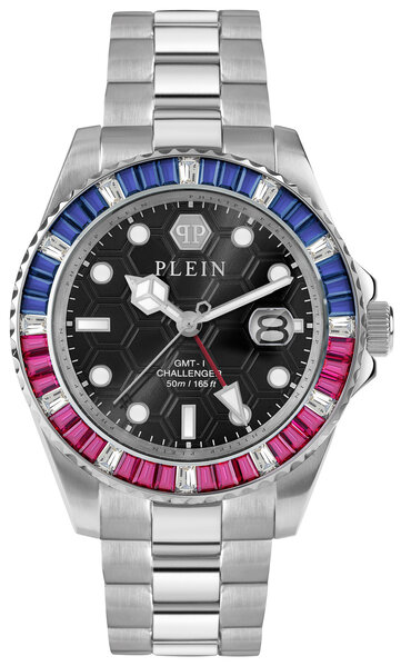 Philipp Plein Philipp Plein PWPZA0124 GMT-I Challenger Baguettes watch