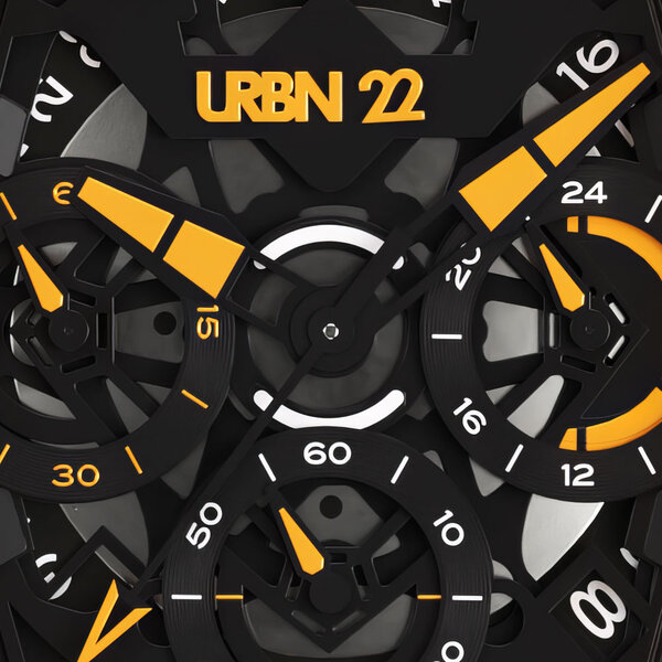 URBN22 URBN22 Nitro Blazing Orange streetlife chronograph watch