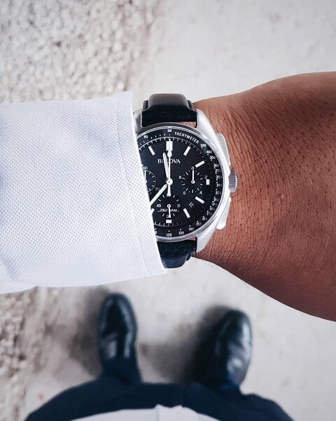 Bulova Bulova 96B251 Lunar Pilot 'Moon watch' Chronograph Herrenuhr 45 mm