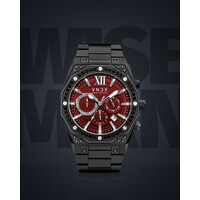 VNDX Amsterdam VNDX Wise Man Steel Stones Schwarz Rot MB11880-07 Limitierte Uhr