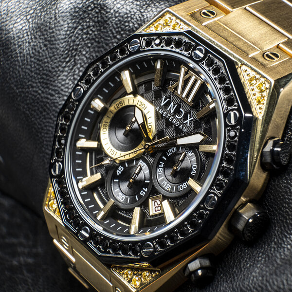 VNDX Amsterdam VNDX Wise Man Steel Stones Gold MD11880-01 watch