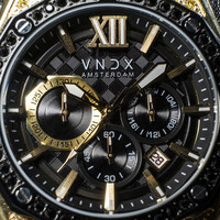 VNDX Amsterdam VNDX Wise Man Stahl Steine Gold MD11880-01 Uhr