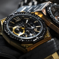 VNDX Amsterdam VNDX Wise Man Stahl Steine Gold MD11880-01 Uhr