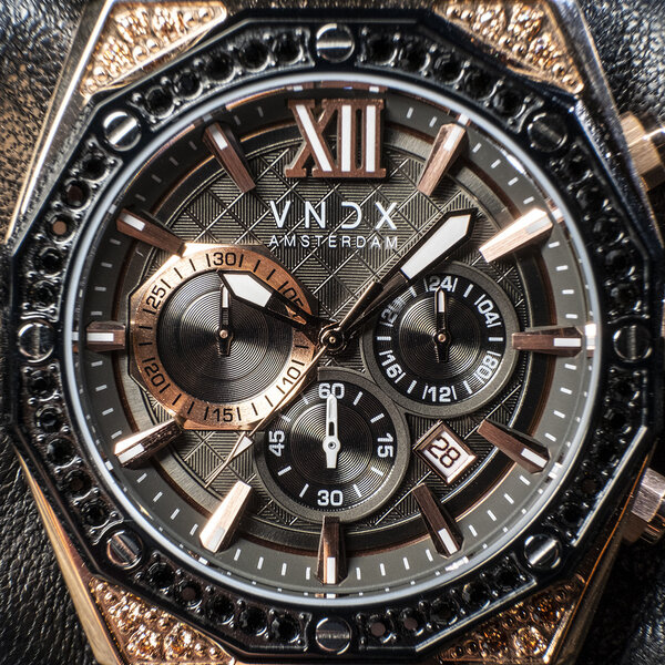 VNDX Amsterdam VNDX Wise Man Stahl Steine Rose Gold MR11880-16 Uhr
