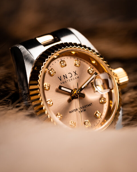 VNDX Amsterdam VNDX Dare Devil XS Silber Gold Beige MT43002-04 Damenuhr