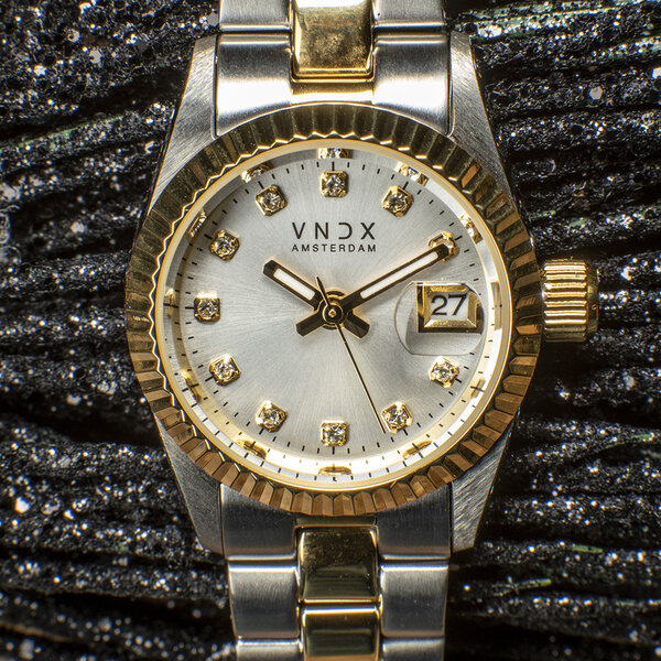 VNDX Amsterdam VNDX Dare Devil XS Silber Gold Weiß MT43002-02 Damenuhr