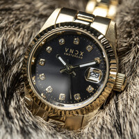 VNDX Amsterdam VNDX Dare Devil XS Gold Schwarz MD43002-01 Damenuhr