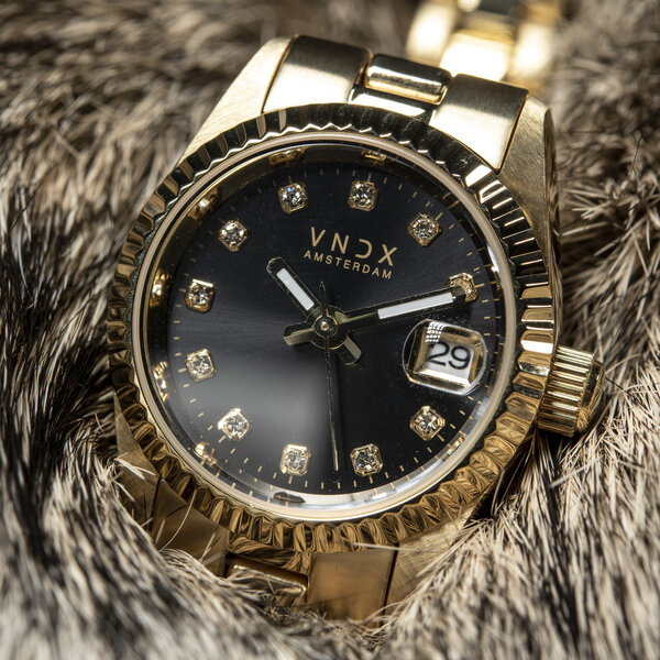 VNDX Amsterdam VNDX Dare Devil XS Gold Schwarz MD43002-01 Damenuhr