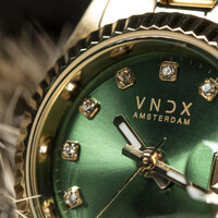 VNDX Amsterdam VNDX Dare Devil XS Gold Grün MD43002-17 Damenuhr