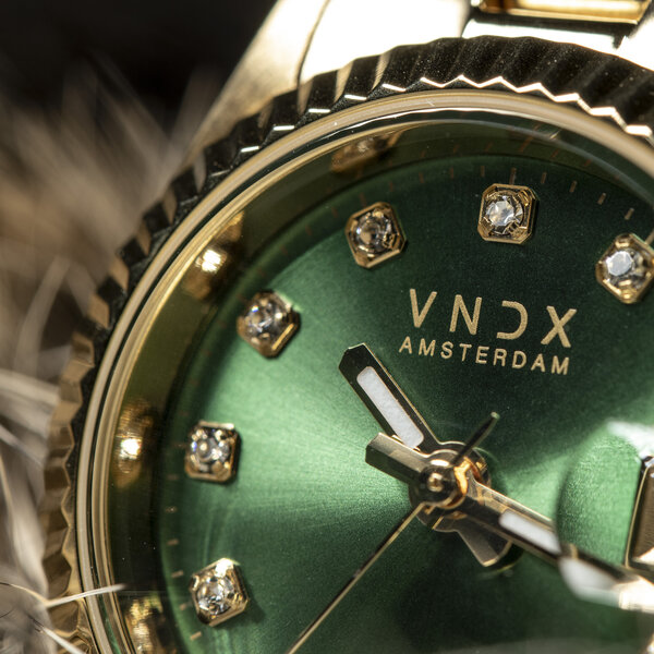 VNDX Amsterdam VNDX Dare Devil XS Gold Grün MD43002-17 Damenuhr