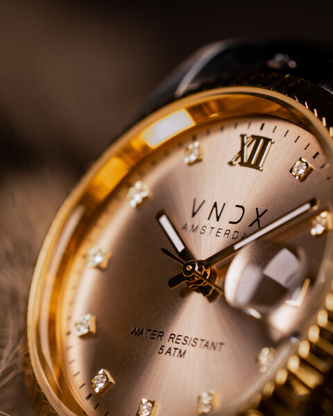 VNDX Amsterdam VNDX Dare Devil M Silber Gold Beige MT43006-04 Damenuhr