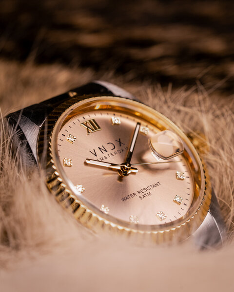 VNDX Amsterdam VNDX Dare Devil M Silver Gold Beige MT43006-04 ladies watch