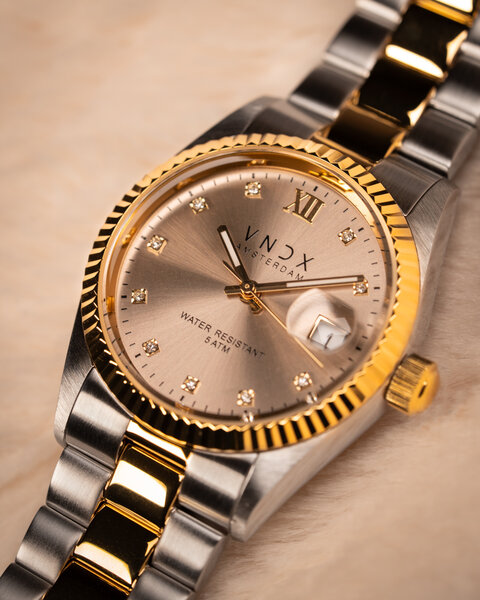 VNDX Amsterdam VNDX Dare Devil M Silver Gold Beige MT43006-04 ladies watch