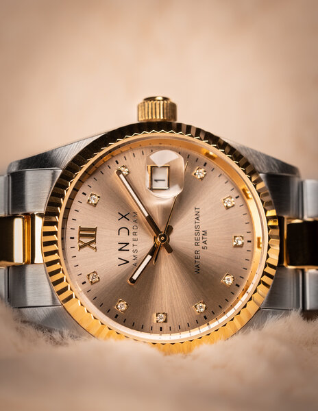 VNDX Amsterdam VNDX Dare Devil M Silver Gold Beige MT43006-04 ladies watch