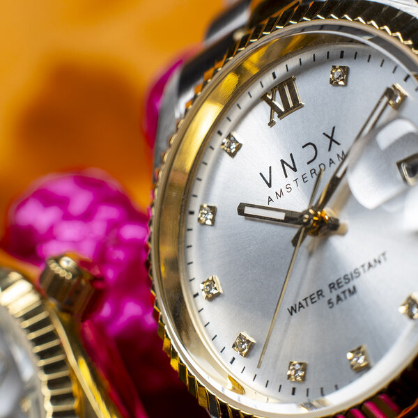 VNDX Amsterdam VNDX Dare Devil M Silver Gold White MT43006-02 ladies watch
