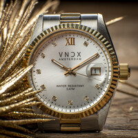 VNDX Amsterdam VNDX Dare Devil M Silber Gold Weiß MT43006-02 Damenuhr