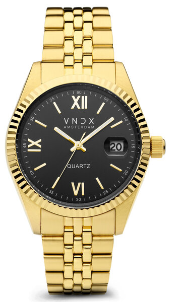 VNDX Amsterdam VNDX Dare Devil XL Gold Schwarz MD43008-01 Damenuhr