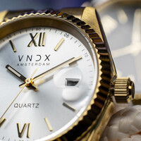 VNDX Amsterdam VNDX Dare Devil XL Gold Weiß MD43008-02 Damenuhr