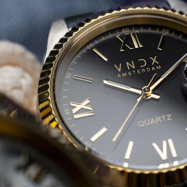 VNDX Amsterdam VNDX Dare Devil XL Silver Gold Black MT43008-01 women's watch