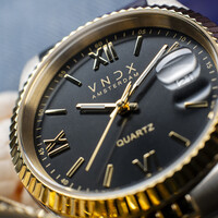 VNDX Amsterdam VNDX Dare Devil XL Silver Gold Black MT43008-01 women's watch