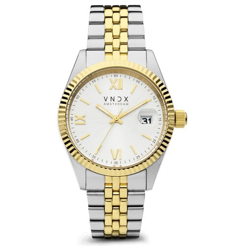 VNDX Dare Devil XL Silver Gold White MT43008-02 ladies watch