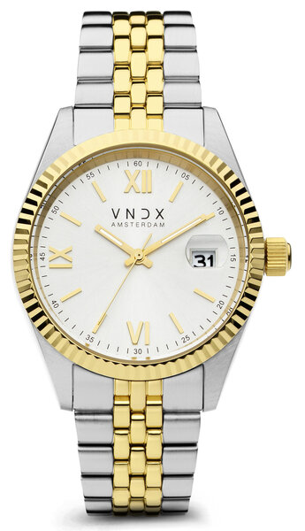 VNDX Amsterdam VNDX Dare Devil XL Silver Gold White MT43008-02 ladies watch
