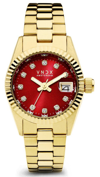 VNDX Amsterdam VNDX Dare Devil XS Gold Rot MD43002-07 Damenuhr