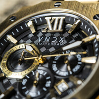 VNDX Amsterdam VNDX Wise Man Stahl Gold Schwarz MD11885-01 Uhr