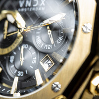 VNDX Amsterdam VNDX Wise Man Stahl Gold Schwarz MD11885-01 Uhr