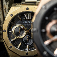 VNDX Amsterdam VNDX Wise Man Stahl Gold Schwarz MD11885-01 Uhr