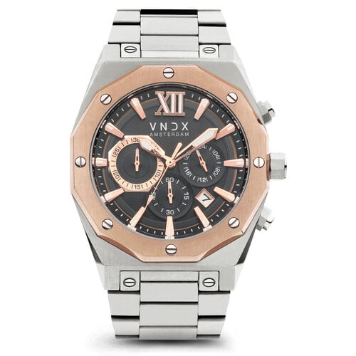 VNDX Wise Man Steel Silver Rose Gold MS11885-TR watch