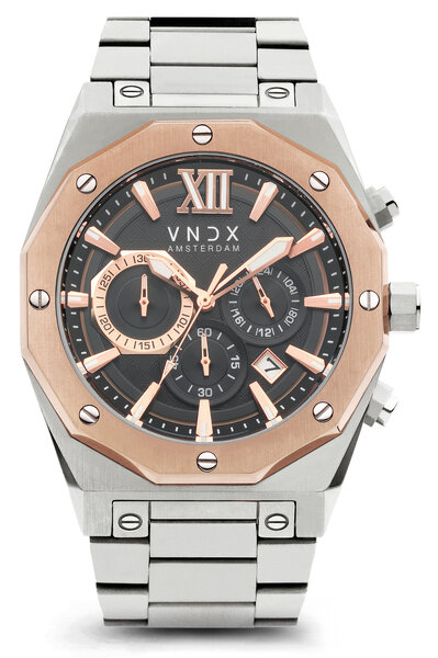 VNDX Amsterdam VNDX Wise Man Stahl Silber Rose Gold MS11885-TR Uhr