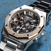 VNDX Amsterdam VNDX Wise Man Steel Silver Rose Gold MS11885-TR watch