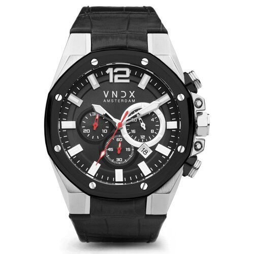 VNDX Wise Man Silver Black LS11888-01 watch